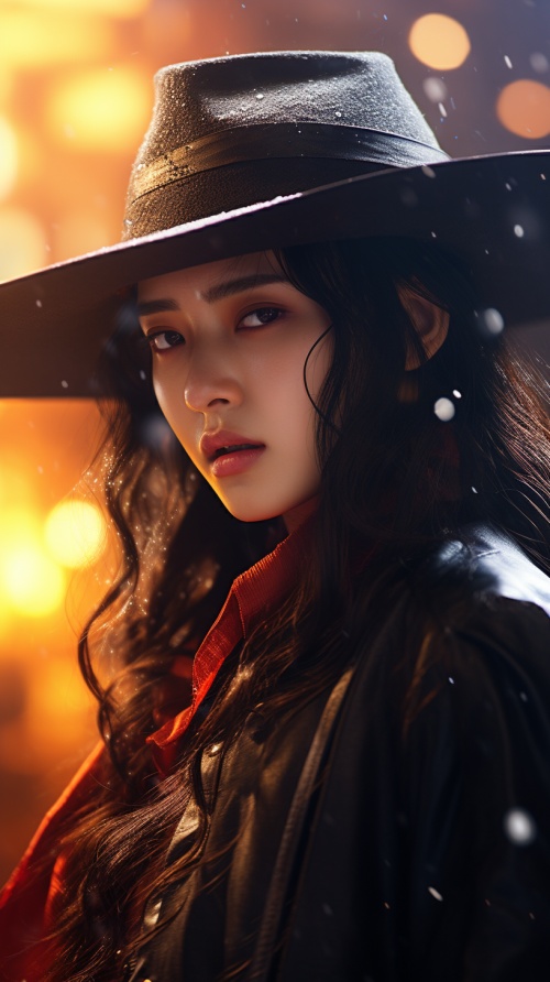 cinematic photo official art,unity 8k wallpaper,ultra detailed,aesthetic,best quality,photorealistic,entangle, cowboy shot,dynamic angle,elegant,vivid colours,romanticism,atmospheric . 35mm photograph, film, bokeh, highly detailed, skin detail realistic, ultra realistic black beauty