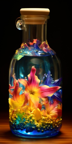 漂亮的彩虹花瓶