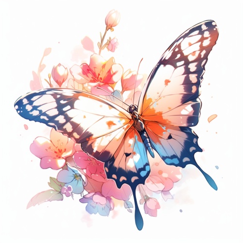 手腕上振翅的蝴蝶刺青，是我忘记了想要铭记的你，像拥有过一整个绚烂的春季，破茧后却遗失了你。