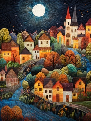 France Village: Whimsical Weavings and Luminous Pointillism