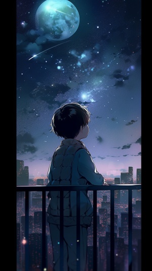 漆黑的月小男孩与天空之城