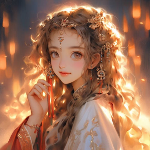 Chinese style, portraits, oil paintings, fine clothes, masterpieces, (glowing: 1.5), rococo, Gothic, illustration texture, painting texture, color, looking at the audience, starry prism light, (prism special effects: 1.2), a girl, witch, star magic, lightning magic, beautiful, young, princess curls, wavy hair, coiled hair. Petal decoration, double tail, bangs, (gem eye: 1.8), deep eyes, gradient eyes, gorgeous clothes, magician's coat, (magic clothes: 1.5), Milky way, snowflakes, star prints, constellat