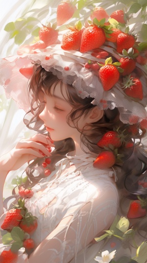 草莓风少女的绝美甜美可爱大师作品