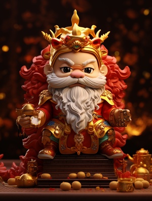 8k Super Details: God of Wealth Dragon Blind Box Toys