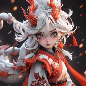 Little Dragon Girl: A Delicate and Ultra-High Definition 3D Rendering