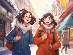 Everyday Adventures of the Three Girls in Winter Wonderland