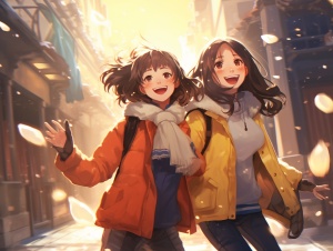 Everyday Adventures of the Three Girls in Winter Wonderland