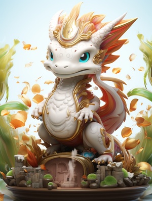 Exquisite Chinese Mythology: Anthropomorphic Dragon Artwork