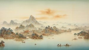 中国山水画的绚丽和谐之美