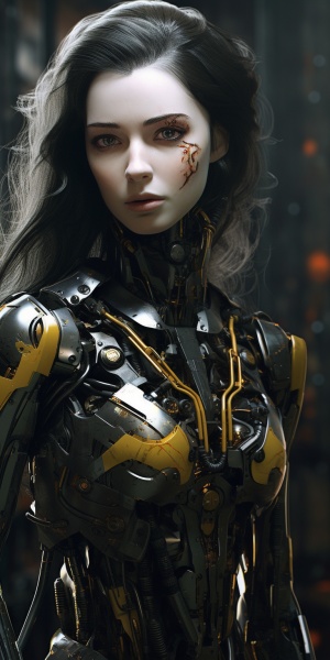 机械与人的混合物：女性人形机器人