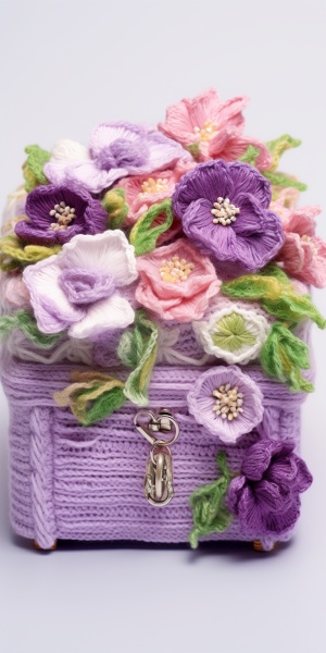 Romantic and Beautiful Mohair Crochet Box