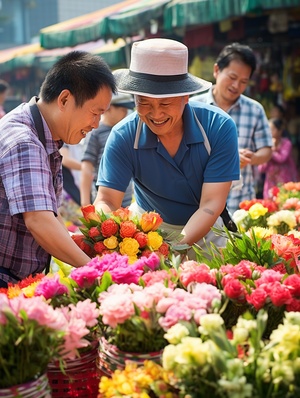 深圳花市，花海中的喜气洋洋