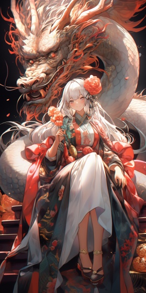 龙之拟人少女：中国神话古风8K高清描绘