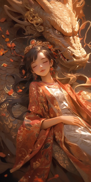 龙之拟人少女：中国神话古风8K高清描绘