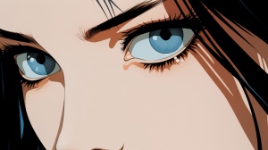 长发女孩的情感敏感：帕特里克·纳格尔的巨大蓝眼睛