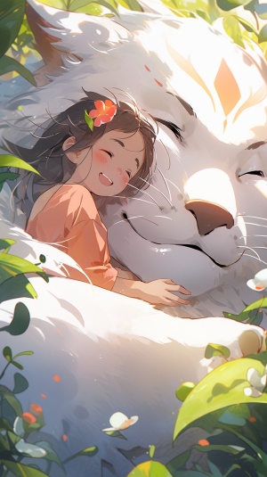 巨猫与微笑少女：梦幻治愈的MonoKubo插图