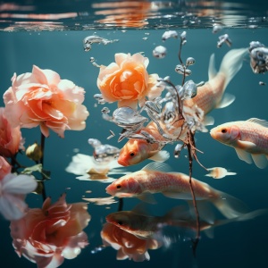 中国民族气息的超现实主义摄影：金鱼之美