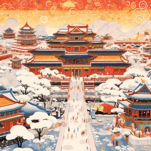 Colorful Designs and Chinese Folk Elements in Forbidden City