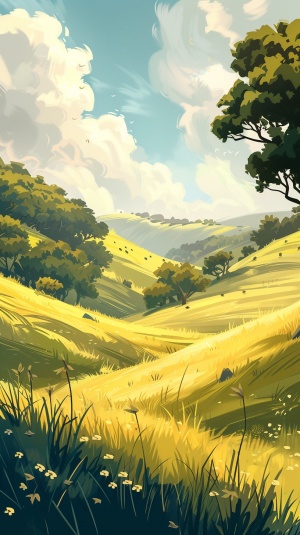 Landscape illustration in the style of Doug Chimneyar9:16v6.0s250