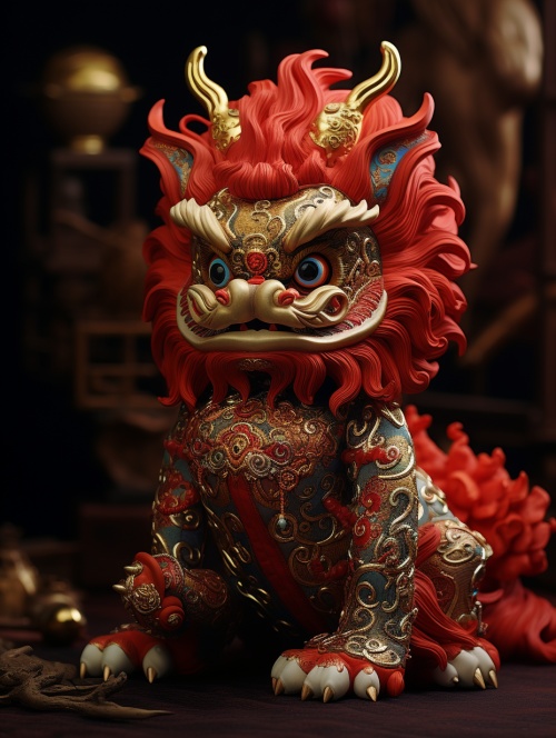 年画娃娃，中国龙， 高清， 丰富细节，传统文化
