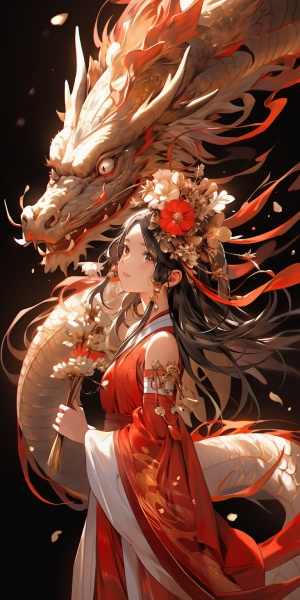 龙之拟人少年：中国神话古风，温柔纯洁，丰富细节
