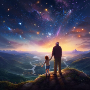 山上的女孩与爷爷：许愿、遥望与星团