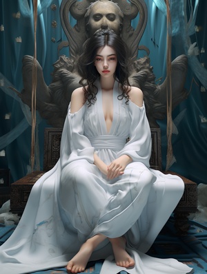 Chinese Girl in Anime Style: Classical Figures and Lively Illustrations