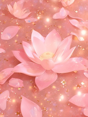 phone wallpaper background,hyperrealistic photography pink lotus,many lotus buds,on pink background, sprinkled with gold dust glitter,filled frame quality 8k,hd quality, very high detail v 6.0 ar 4:7