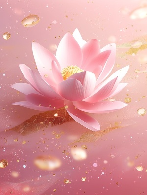 phone wallpaper background,hyperrealistic photography pink lotus,many lotus buds,on pink background, sprinkled with gold dust glitter,filled frame quality 8k,hd quality, very high detail v 6.0 ar 4:7