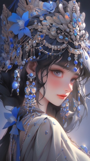 A Yuumei-inspired Portrait with Elaborate Costumes