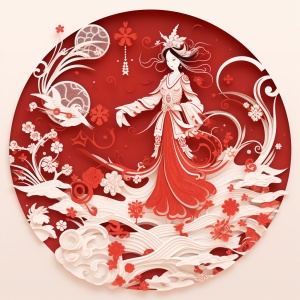 中国古代嫦娥回娘家的艺术描绘