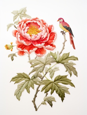 中国传统民间艺术-牡丹花与苏州刺绣