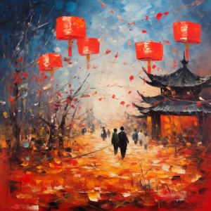 中国农村春节：年画、灯笼、爆竹，吉庆喜庆的极简艺术