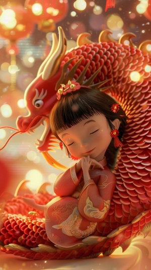 Chinese New Year: Cute Asian Girls and Hauntingly Beautiful Illustrations