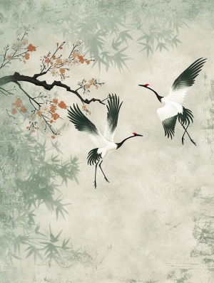 Oriental Aesthetics | Ancient style paintings, cranes playing#drawingdaily#中风#国风大综合#中文字幕#国风国潮#illustration#decorative painting#hanging painting#digital oil painting#art hanging painting#decorative hanging painting#中文字幕的画#Home decoration#niche decorative painting#soft decoration Product#国风#国风illustrator#国风古音#国风wallpaper#This is the national style#仙 Crane#国风仙Crane#国风仙Crane#国风仙 Crane#国风#国风illustrator#国风风#中文字幕文化# Chinese traditional patterns