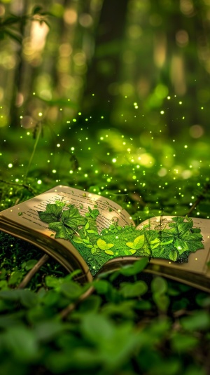 要求：图上面有文字“文明上网，绿色阅读”图中要有一本打开的绿色的书
