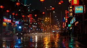 黑夜城市街道：真实画面4K高清电影感
