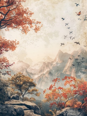 东方风景画中的树鸟——传统技术与虚幻引擎5的融合