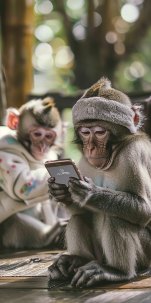 照相猴子与时尚模特：超高清画质的合作