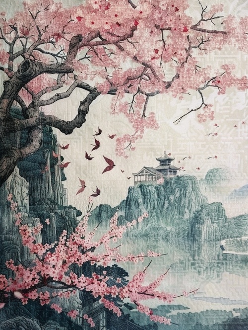 东方美学丨苏绣山水细针穿梭画意境，苏绣艺术展芳菲。苏绣，源自江南水乡的秀美技艺，针线交织，演绎千般繁华。锦绣画卷，展现苏绣之韵，诗情画意，皆在针尖绽放。精巧细腻，苏绣技艺之巅，丝丝入扣，犹如琴弦轻拨。#搞的就是艺术 #山水画 #不可错过的美景 #国风 #国风大赏 #国风国潮 #中式美学 #东方美学 #ai #艺术 #国潮 #Ai绘画 #我和AI有画说