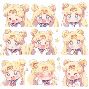 Sailor Moon Emoticons: Gentle, Beautiful, and Cute