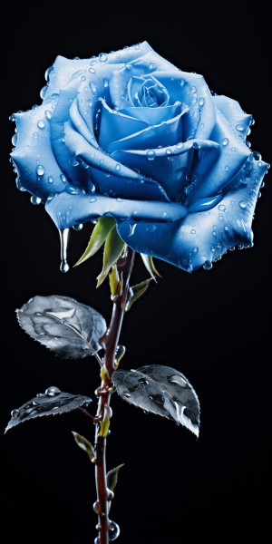 蓝色玫瑰花，冰蓝冰蓝，蓝色太阳水，疗愈，光