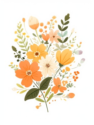 Simple and Lovely Flower Illustration