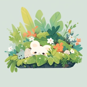 simple and cute nature themed illustration