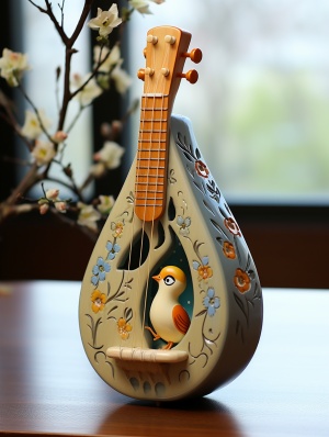 The pipa is singing and the birds are singing, and the birds are singing and the pipa is singing🦜🪕The series of original patterns "Pipa sings the song of birds, blooming in the sound of the pipa" is deeply inspired by traditional Chinese culture and the beauty of nature, cleverly combining the melodious melody of the pipa with the crisp chirping of the birds. Each pattern is an exploration of the idea of ​​harmonious symbiosis, capturing the wonderful dialogue between the lute and the bird through d