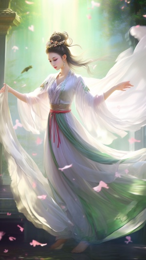 Super Realistic Whirling Dance of a Beautiful Tang Dynasty Woman