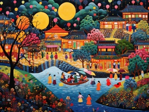 Chinese Folk Art meets Van Gogh and Faith Ringgold: Lively Moma Collection of Guilin's Landscape
