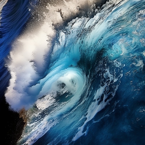 sky,sea wave,spray,roaring waves,photography,aerial view,photo level,epic level lightand shadow.masterpiece.