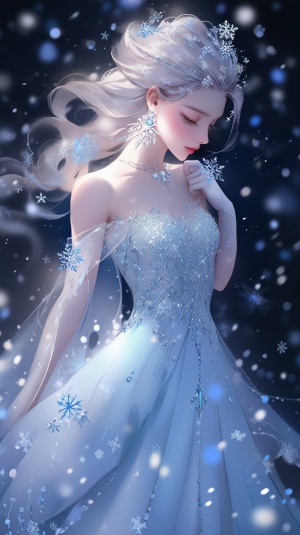 雪花中的明星公主