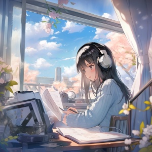 Books, Recording Devices, Computers, and a Girl with a Headset